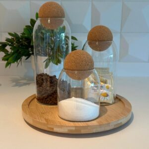 3 pieces glass jar