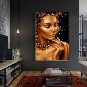 Luxury Art Panel – Golden Woman